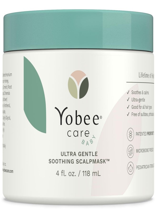 Yobee Ultra Gentle Soothing Scalp Mask - Dry Scalp Treatment Hair Mask Safe For Sensitive Baby Skin - Probiotic Infused - For Sensitive Scalp & Cradle Cap - For Babies, 4 fl oz - Image 1